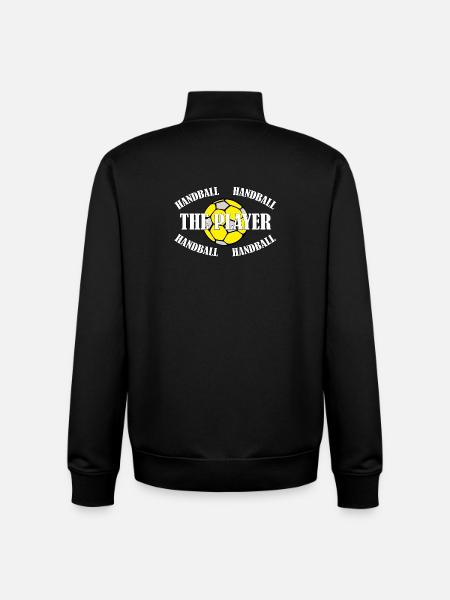 HANDBALL - THE PLAYER - Unisex Organic Zip Sweatshirt by Stanley/Stella - black