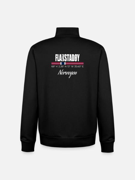 FLAKSTADØY - Unisex Organic Zip Sweatshirt von Stanley/Stella - Schwarz