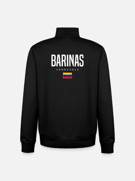 Barinas Venezuela - Sweat zippé unisexe en coton bio Stanley/Stella - noir