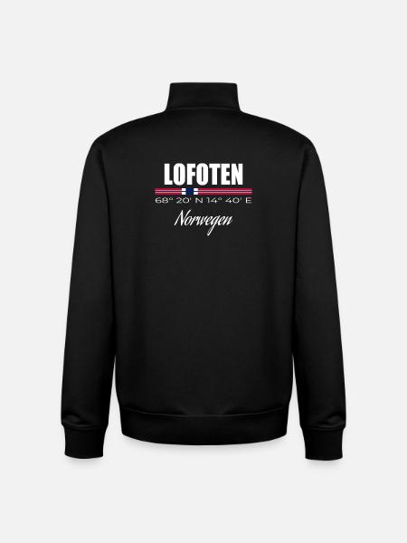 Lofoten - Unisex Organic Zip Sweatshirt by Stanley/Stella - black