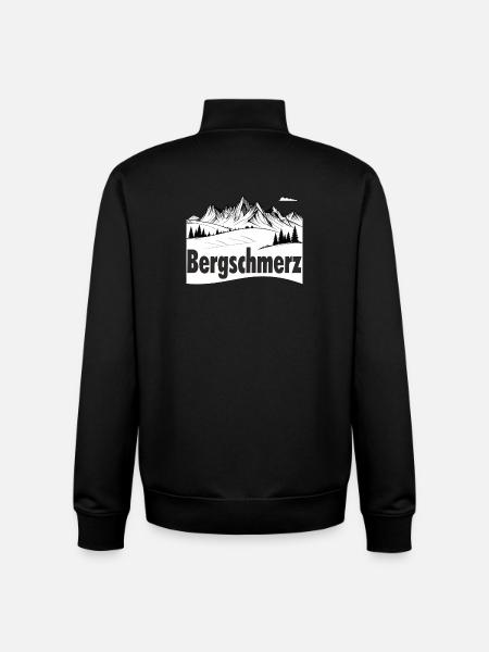 Mountain pain - Unisex Organic Zip Sweatshirt by Stanley/Stella - black