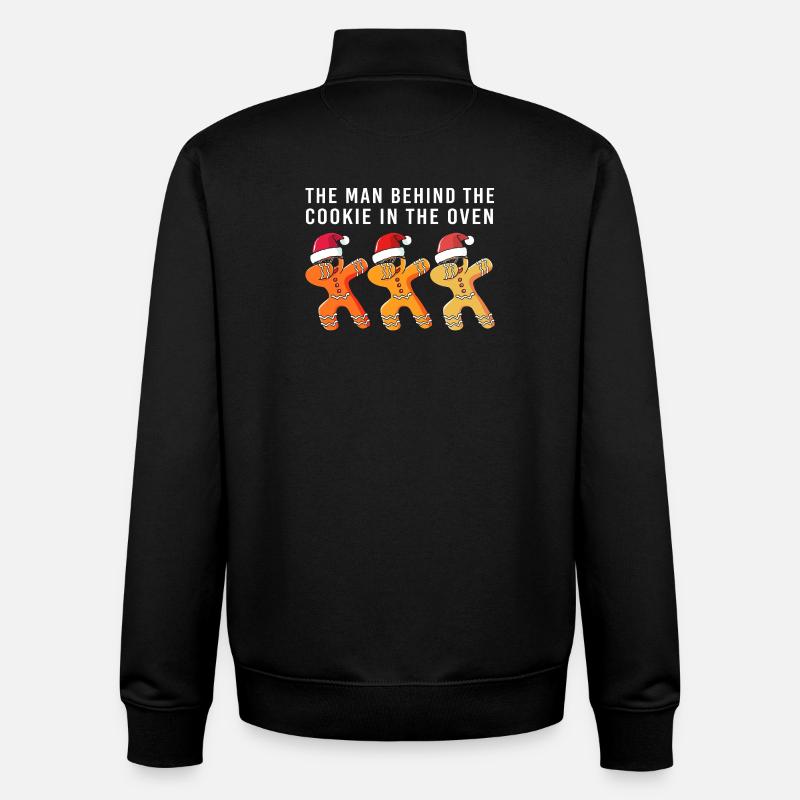 Werdender Papa werdende Väter - Unisex Organic Zip Sweatshirt von Stanley/Stella - Schwarz