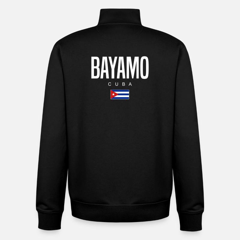Bayamo Cuba Cubans - Unisex Organic Zip Sweatshirt by Stanley/Stella - black