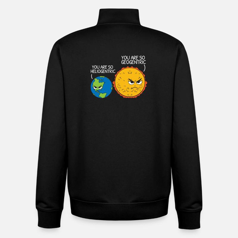 Astronomie Univers Terre Soleil Astronome - Sweat zippé unisexe en coton bio Stanley/Stella - noir