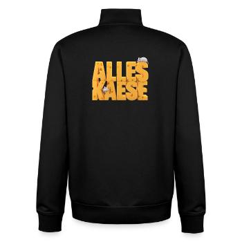 Alles Kaese - Unisex Organic Zip Sweatshirt von Stanley/Stella - Schwarz - Hinten - AI Model Male 185 light (185cm)