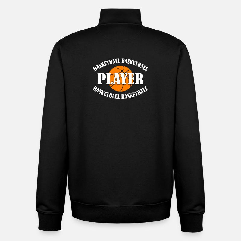 BASKETBALL PLAYER - Unisex Organic Zip Sweatshirt von Stanley/Stella - Schwarz