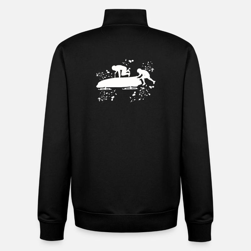 Bob Freineur d’équipe Bob - Sweat zippé unisexe en coton bio Stanley/Stella - noir