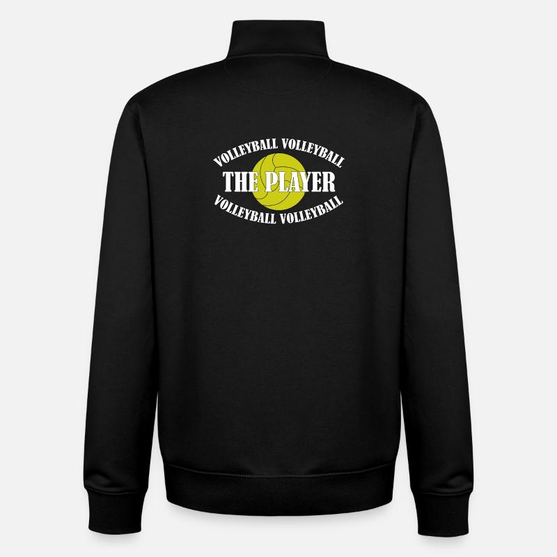 VOLLEYBALL - THE PLAYER - Unisex Organic Zip Sweatshirt von Stanley/Stella - Schwarz