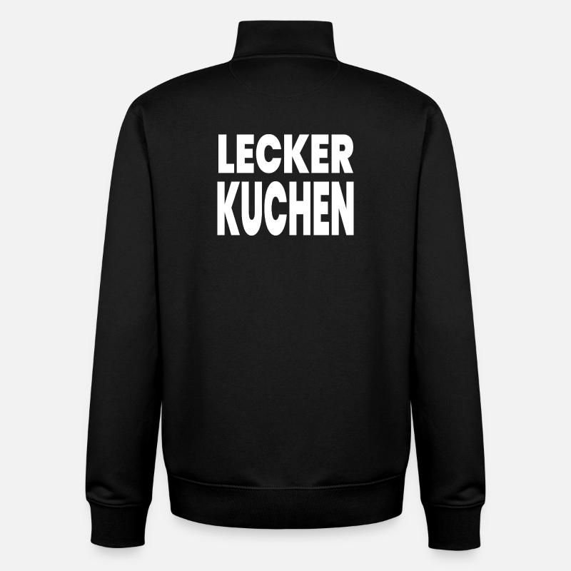 Kuchen - Unisex Organic Zip Sweatshirt von Stanley/Stella - Schwarz