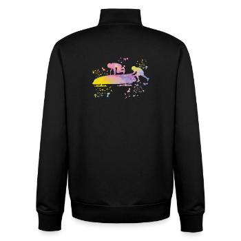 Bob Team Brakeman Bob - Unisex Organic Zip Sweatshirt by Stanley/Stella - black - Back - AI Model Male 185 light (185cm)