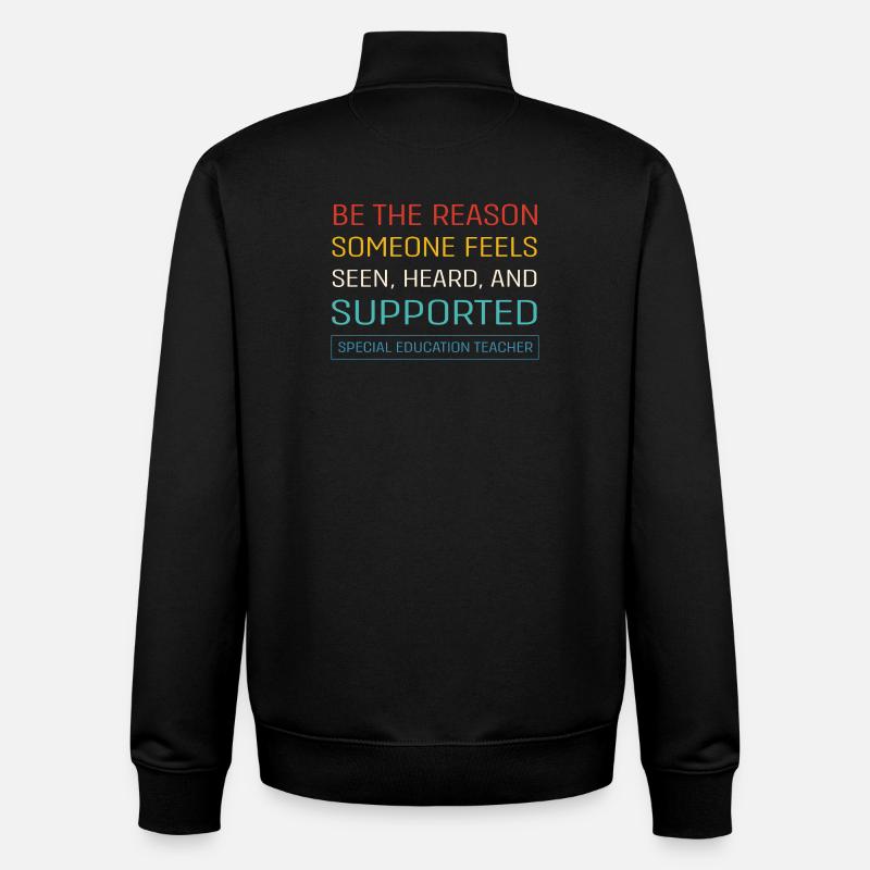 Sonderschule Lehrer Förderschule Pädagoge - Unisex Organic Zip Sweatshirt von Stanley/Stella - Schwarz