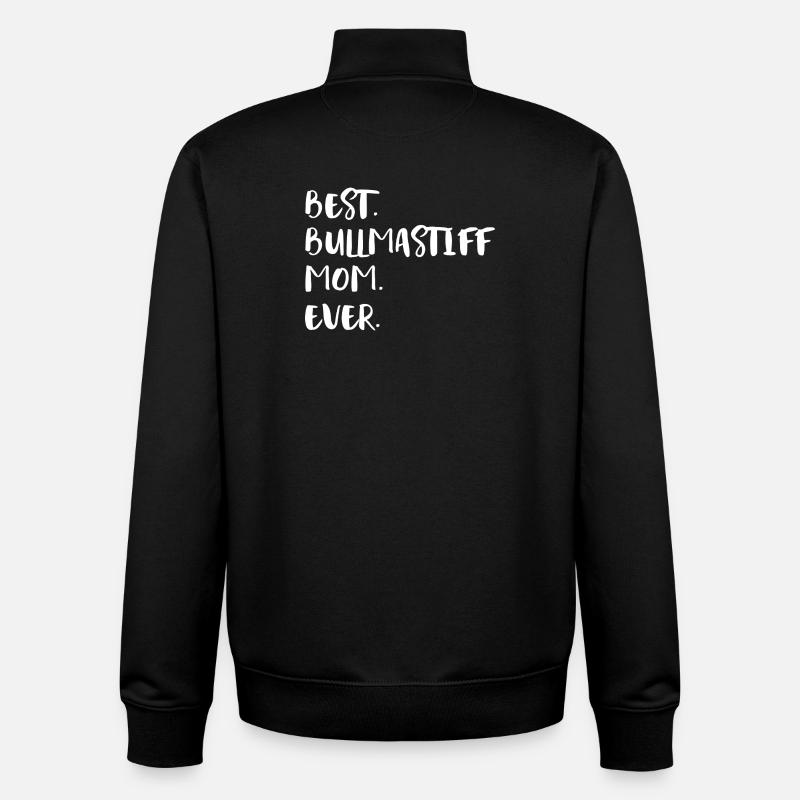 Bullmastiff - Sweat zippé unisexe en coton bio Stanley/Stella - noir