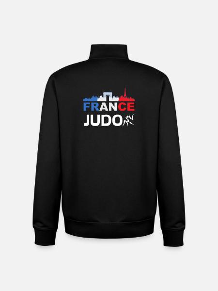 Frankreich Stadtjudo - Unisex Organic Zip Sweatshirt von Stanley/Stella - Schwarz
