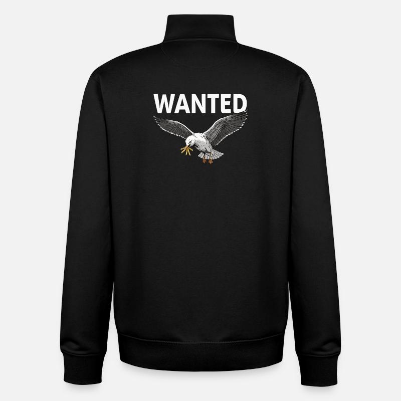 Gesuchte Pommes-möwe - Unisex Organic Zip Sweatshirt von Stanley/Stella - Schwarz