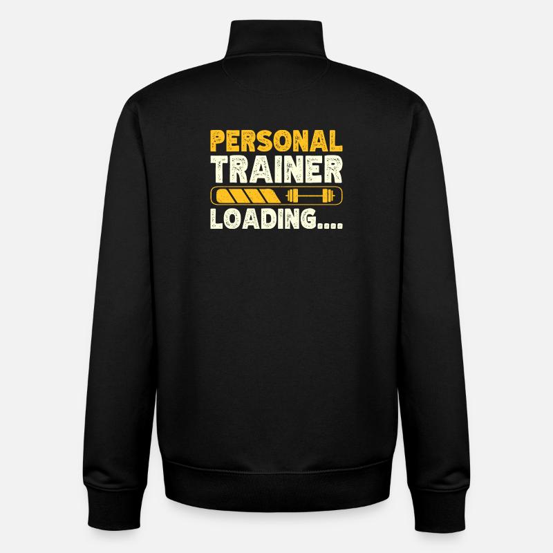 Fitness Motivation Bodybuilder Personal Trainer - Unisex Organic Zip Sweatshirt von Stanley/Stella - Schwarz