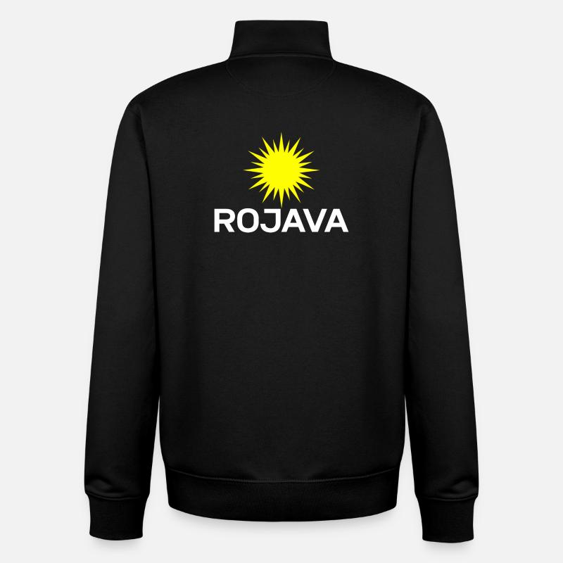 Rojava kurdistan - Unisex Organic Zip Sweatshirt von Stanley/Stella - Schwarz