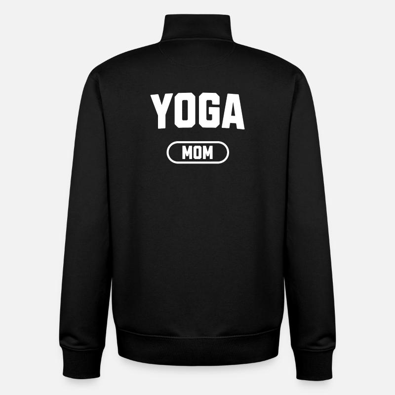 Yoga-Mama - Unisex Organic Zip Sweatshirt von Stanley/Stella - Schwarz