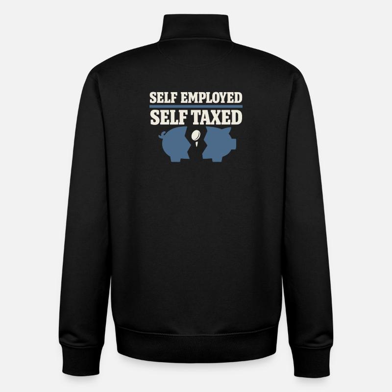 Indépendant indépendant Steuerhumor 1099 Life - Sweat zippé unisexe en coton bio Stanley/Stella - noir