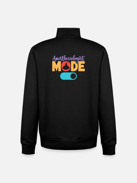 Anesthesiologist Mode On Anesthesia - Unisex Organic Zip Sweatshirt by Stanley/Stella - black