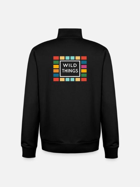 Wild Things Bunte Rahmen - Unisex Organic Zip Sweatshirt von Stanley/Stella - Schwarz