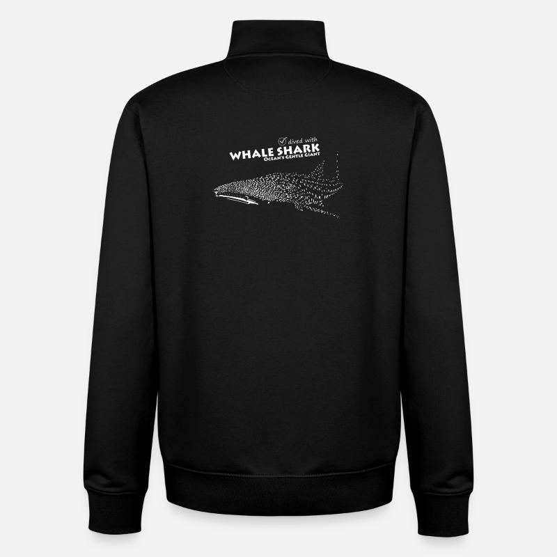 WHALE SHARK - Unisex Organic Zip Sweatshirt von Stanley/Stella - Schwarz
