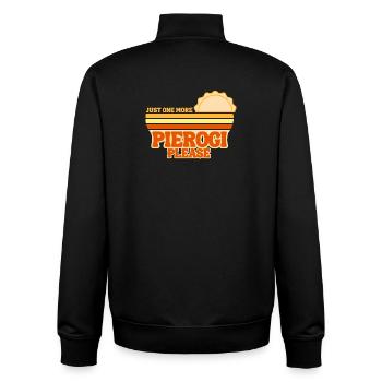 Pierogi Noch ein Knödel, bitte. Polnische Küche - Unisex Organic Zip Sweatshirt von Stanley/Stella - Schwarz - Hinten - AI Model Male 185 light (185cm)