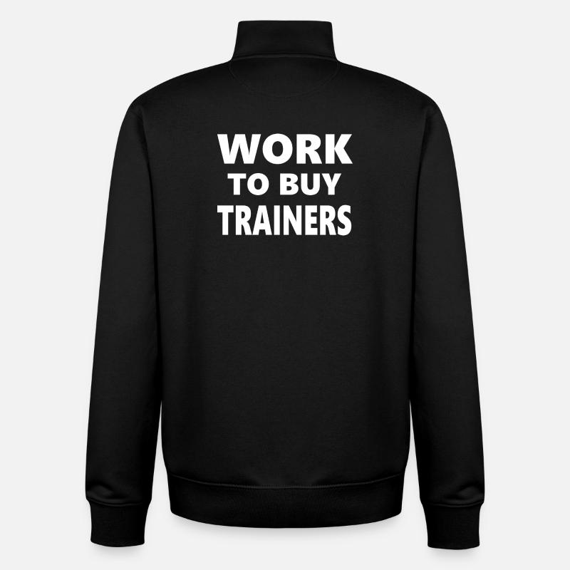 Trinkkurse: Work to Buy Trainer - Unisex Organic Zip Sweatshirt von Stanley/Stella - Schwarz