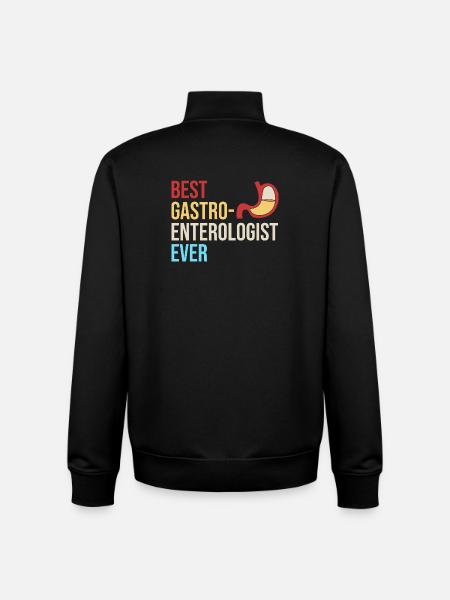 Gastroenterology - Unisex Organic Zip Sweatshirt by Stanley/Stella - black