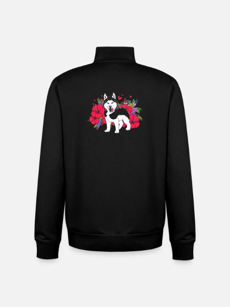 Sibirischer Husky - Unisex Organic Zip Sweatshirt von Stanley/Stella - Schwarz