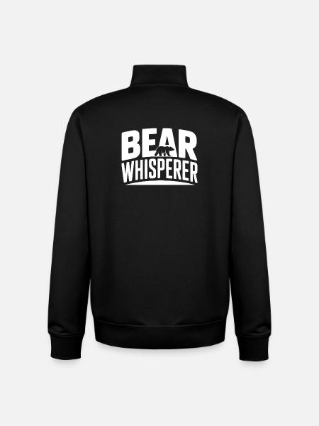Bear Whisperer - Unisex Organic Zip Sweatshirt by Stanley/Stella - black