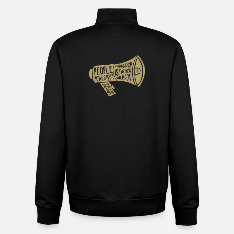 Propaganda ! - Unisex Organic Zip Sweatshirt von Stanley/Stella - Schwarz