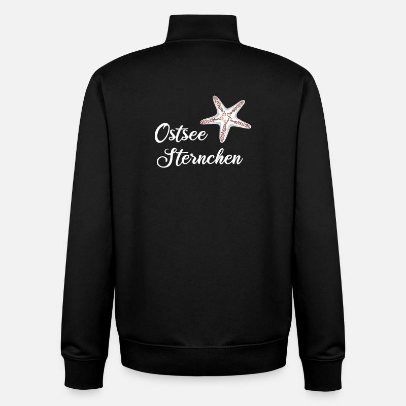 Ostseesternchen - Ostsee Seestern Geschenk - Unisex Organic Zip Sweatshirt von Stanley/Stella - Schwarz