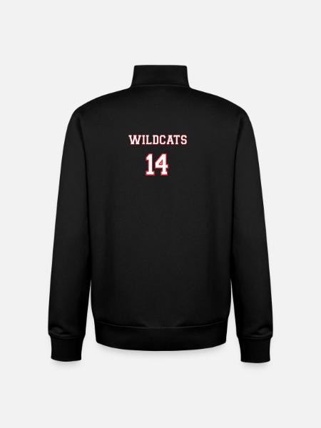 WILDCATS DE L’EST HIGH 14 - Sweat zippé unisexe en coton bio Stanley/Stella - noir