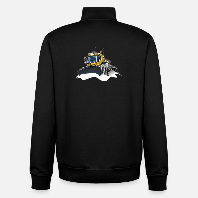gelber Schneeschaufelschnee - Unisex Organic Zip Sweatshirt von Stanley/Stella - Schwarz