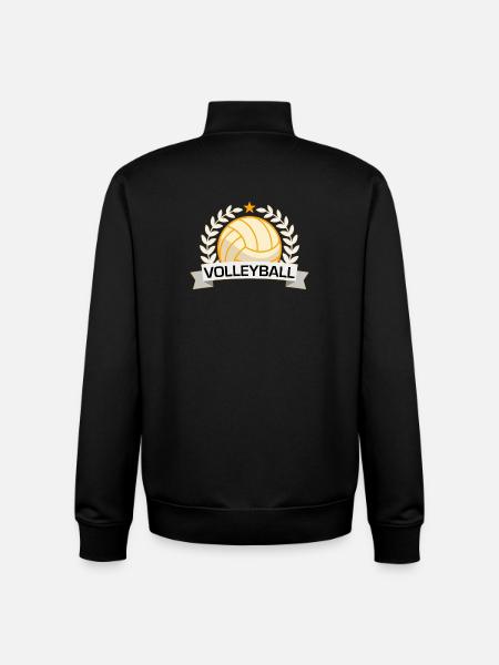Volleyball Sieg-Abzeichen - Unisex Organic Zip Sweatshirt von Stanley/Stella - Schwarz