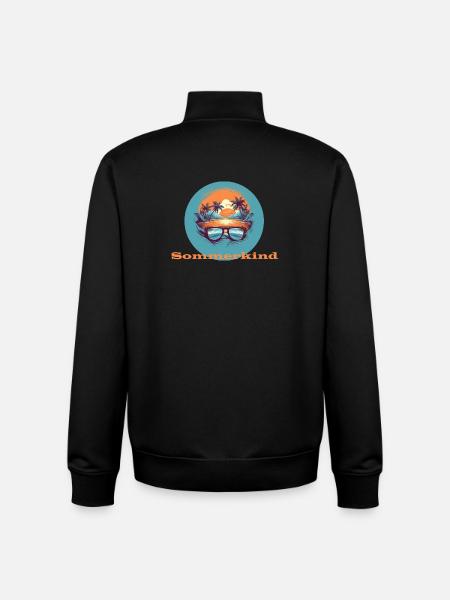 Simmerkind - Unisex Organic Zip Sweatshirt von Stanley/Stella - Schwarz