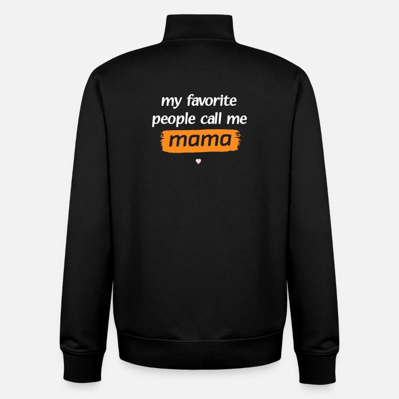 Casual Mama Citation T-Shirt Design - Sweat zippé unisexe en coton bio Stanley/Stella - noir