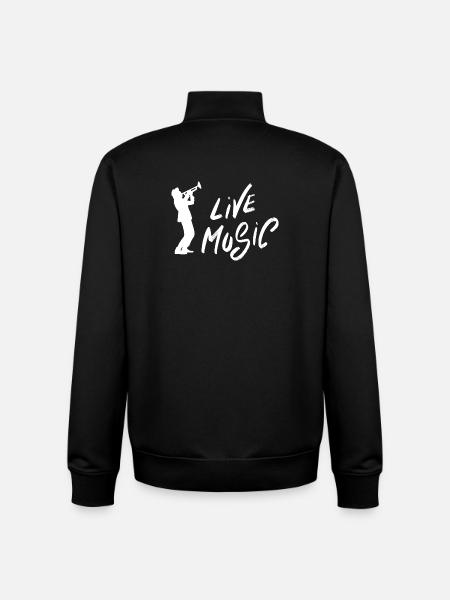 Live Music lovers - Unisex Organic Zip Sweatshirt by Stanley/Stella - black
