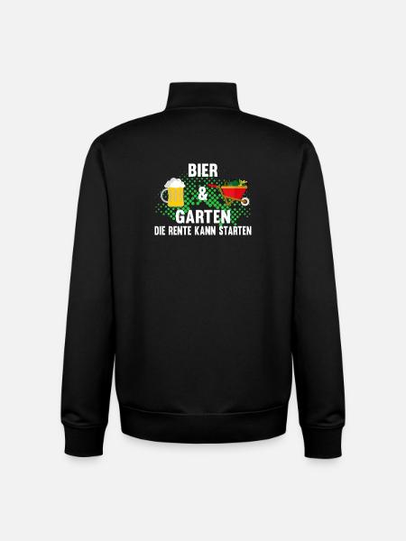 Garten Rentner Bier - Unisex Organic Zip Sweatshirt von Stanley/Stella - Schwarz