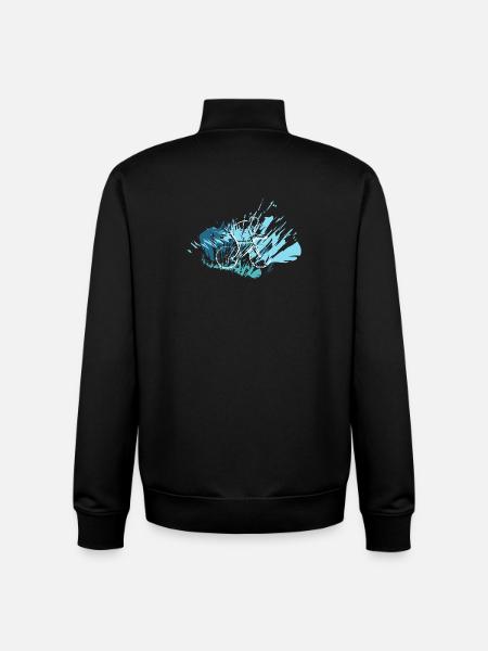 Biker Style 26 - Sweat zippé unisexe en coton bio Stanley/Stella - noir