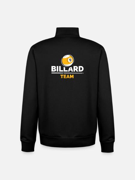 9-Ball Billiard Team Logo Design - Unisex Organic Zip Sweatshirt by Stanley/Stella - black