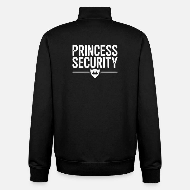 Princess Security - Unisex Organic Zip Sweatshirt by Stanley/Stella - black