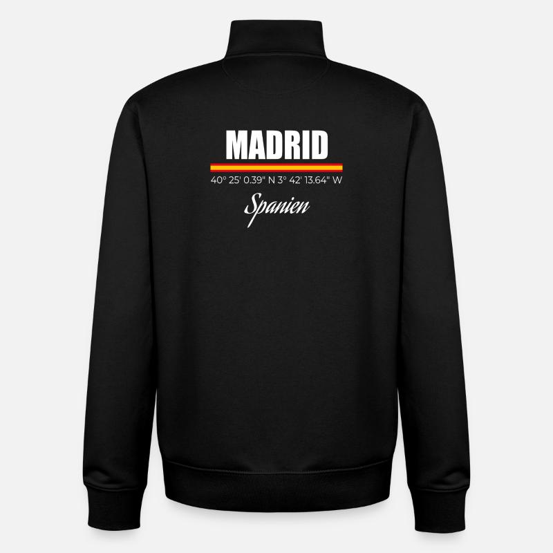 Madrid - Unisex Organic Zip Sweatshirt von Stanley/Stella - Schwarz
