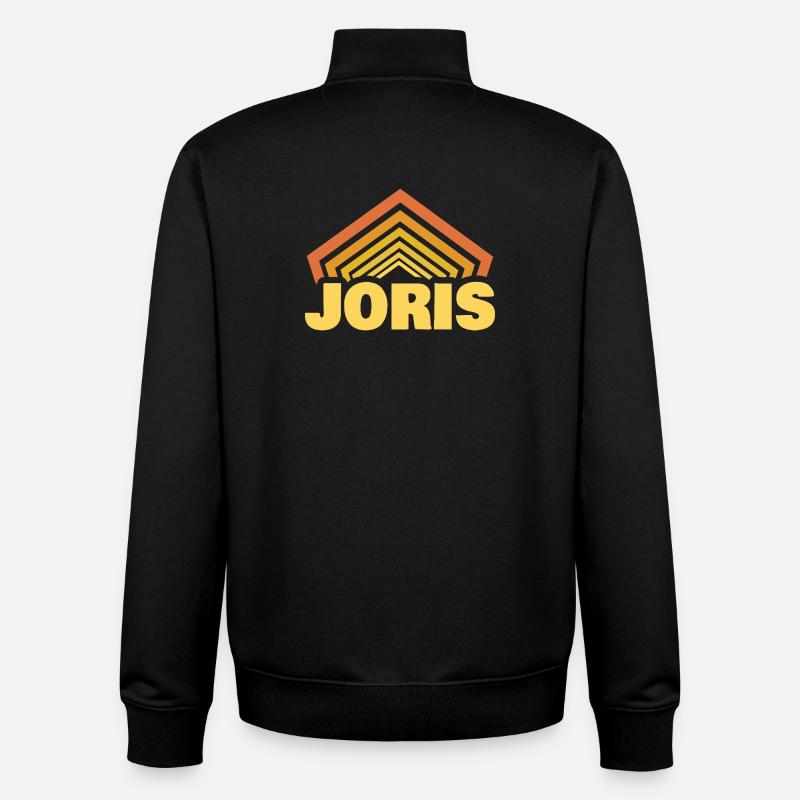 First name Joris - Unisex Organic Zip Sweatshirt by Stanley/Stella - black