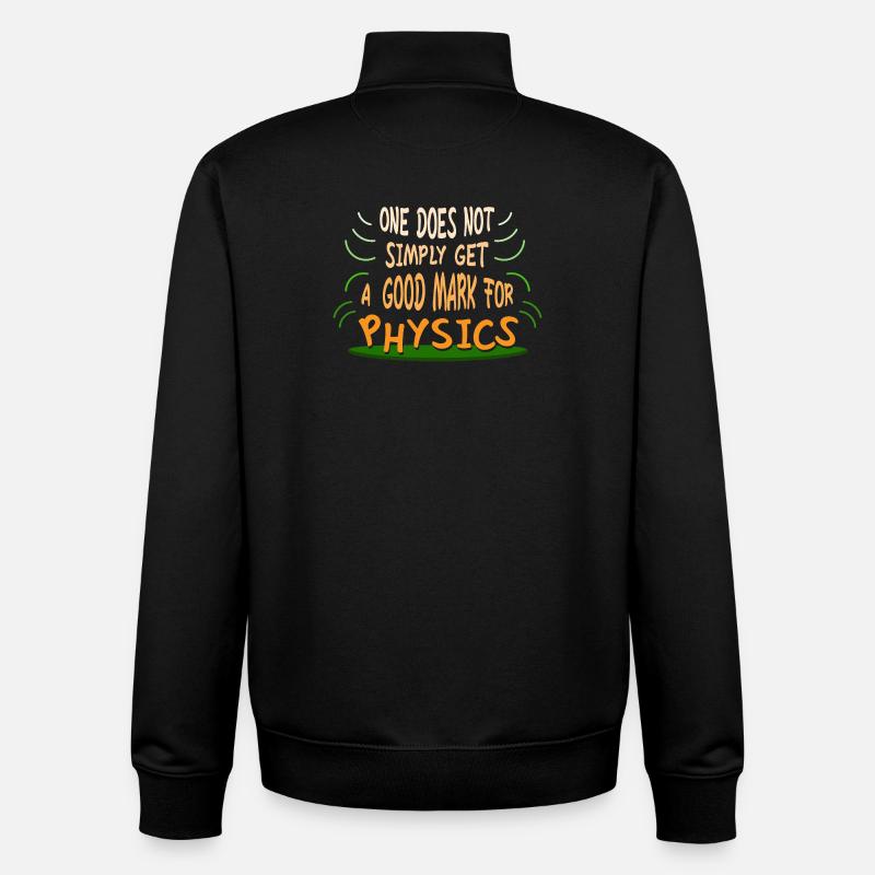 Physik Phyiker Physikstudent Physiklehrer - Unisex Organic Zip Sweatshirt von Stanley/Stella - Schwarz