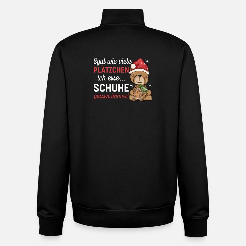 Cadeaux de Noël - Sweat zippé unisexe en coton bio Stanley/Stella - noir