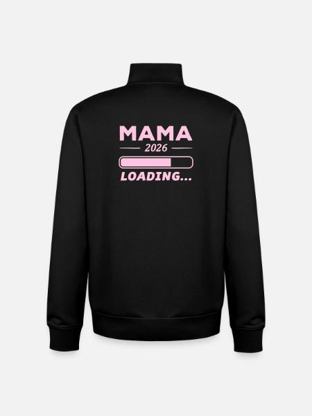 Mama 2026 Loading... - Unisex Organic Zip Sweatshirt von Stanley/Stella - Schwarz