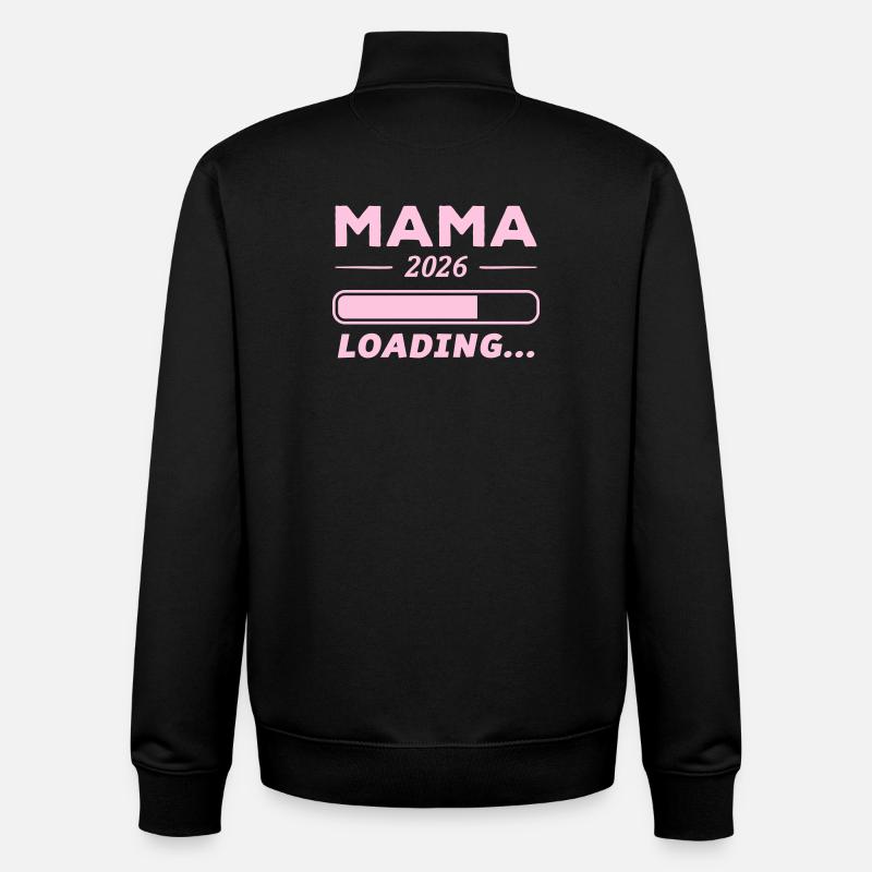 Mama 2026 Loading... - Unisex Organic Zip Sweatshirt by Stanley/Stella - black