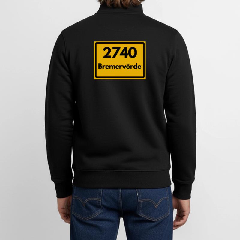 OLD POSTCODE POSTCODE RETRO 2740 BREMERVÖRDE – SEE Unisex Organic Zip Sweatshirt by Stanley/Stella
