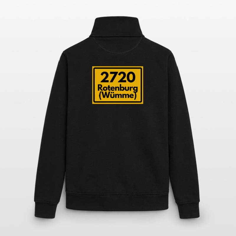 OLD POSTCODE ZIP CODE RETRO 2720 ROTENBURG WÜMME! Unisex Organic Zip Sweatshirt by Stanley/Stella